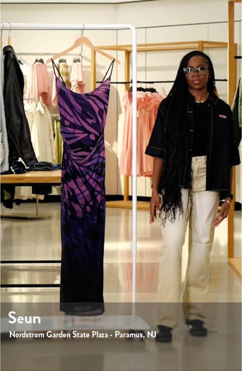 Gillian Ombré Asymmetric Slipdress, sales video thumbnail