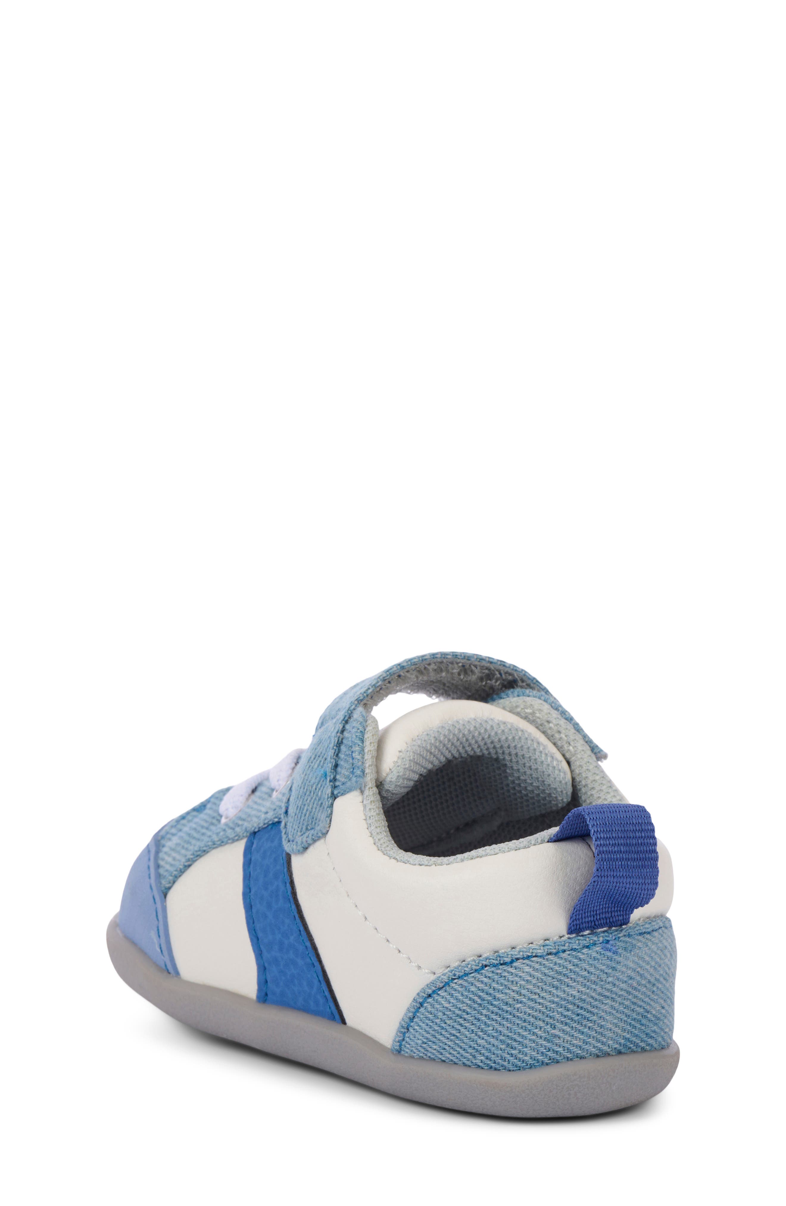 See Kai Run Kids' Mini Connor Sneaker, Alternate, color, White/Washed Denim