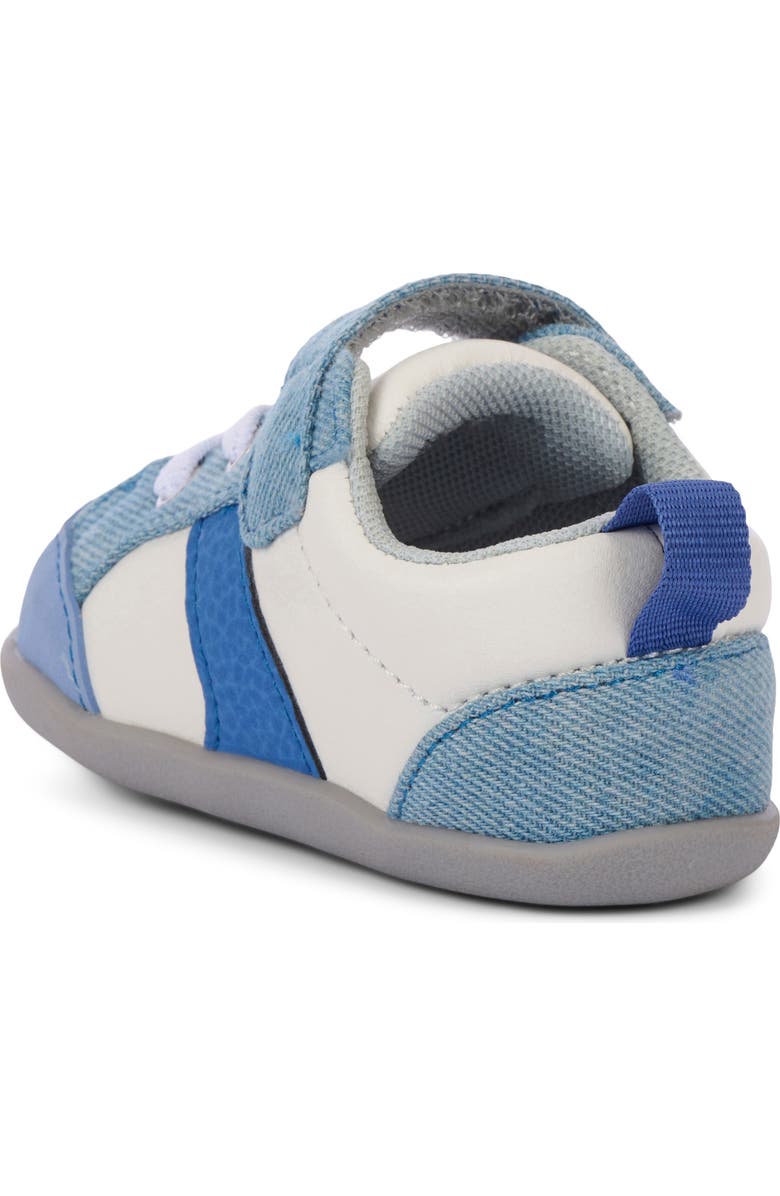 See Kai Run Kids' Mini Connor Sneaker, Alternate, color, White/Washed Denim