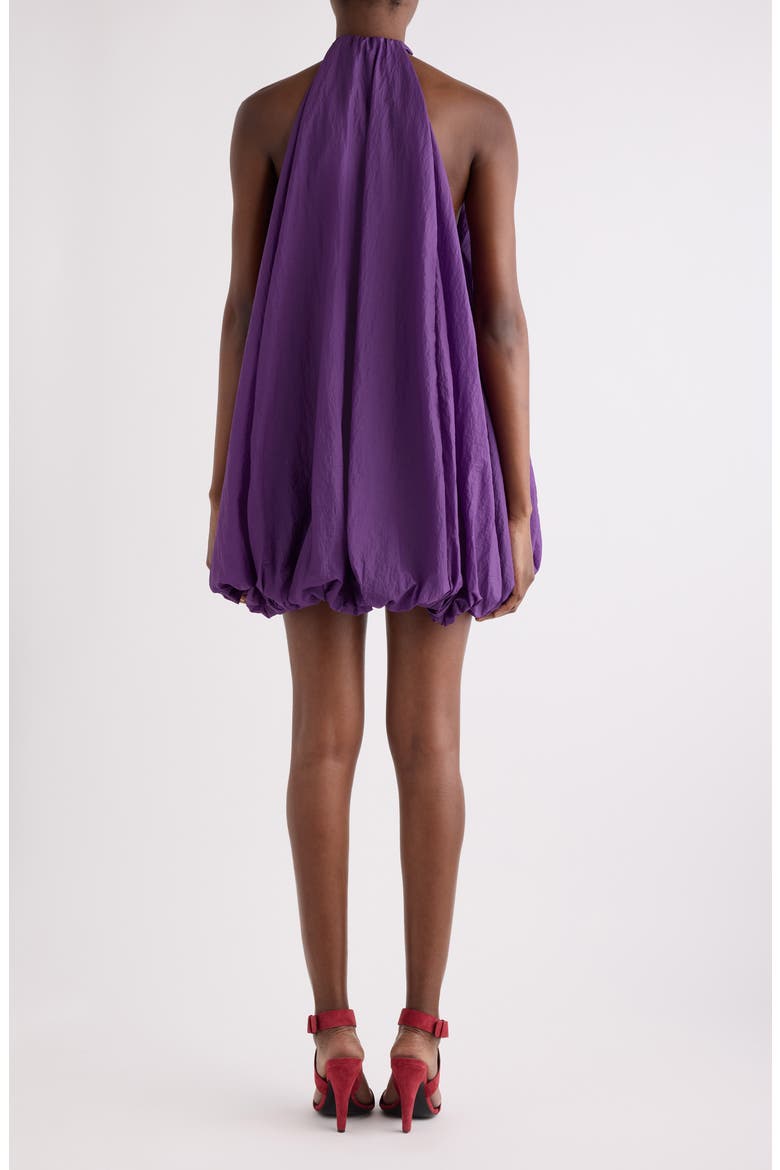 Soft Nylon Balloon Minidress, Alternate, color, VIOLET