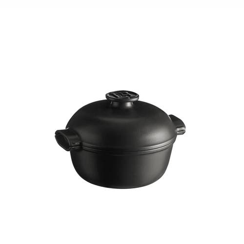 Emile Henry Delight 2 Quart Round Dutch Oven, Slate In Slate