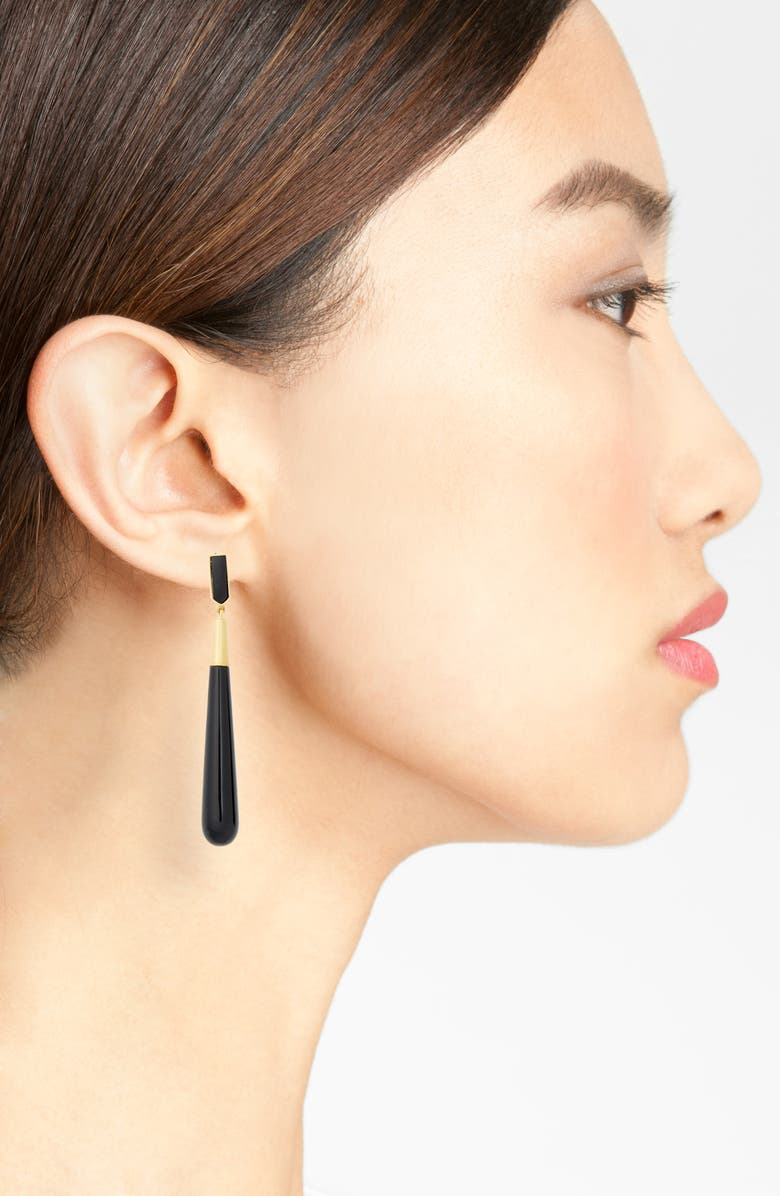Dean Davidson Reign Large Drop Earrings, Alternate, color, Black Onyx