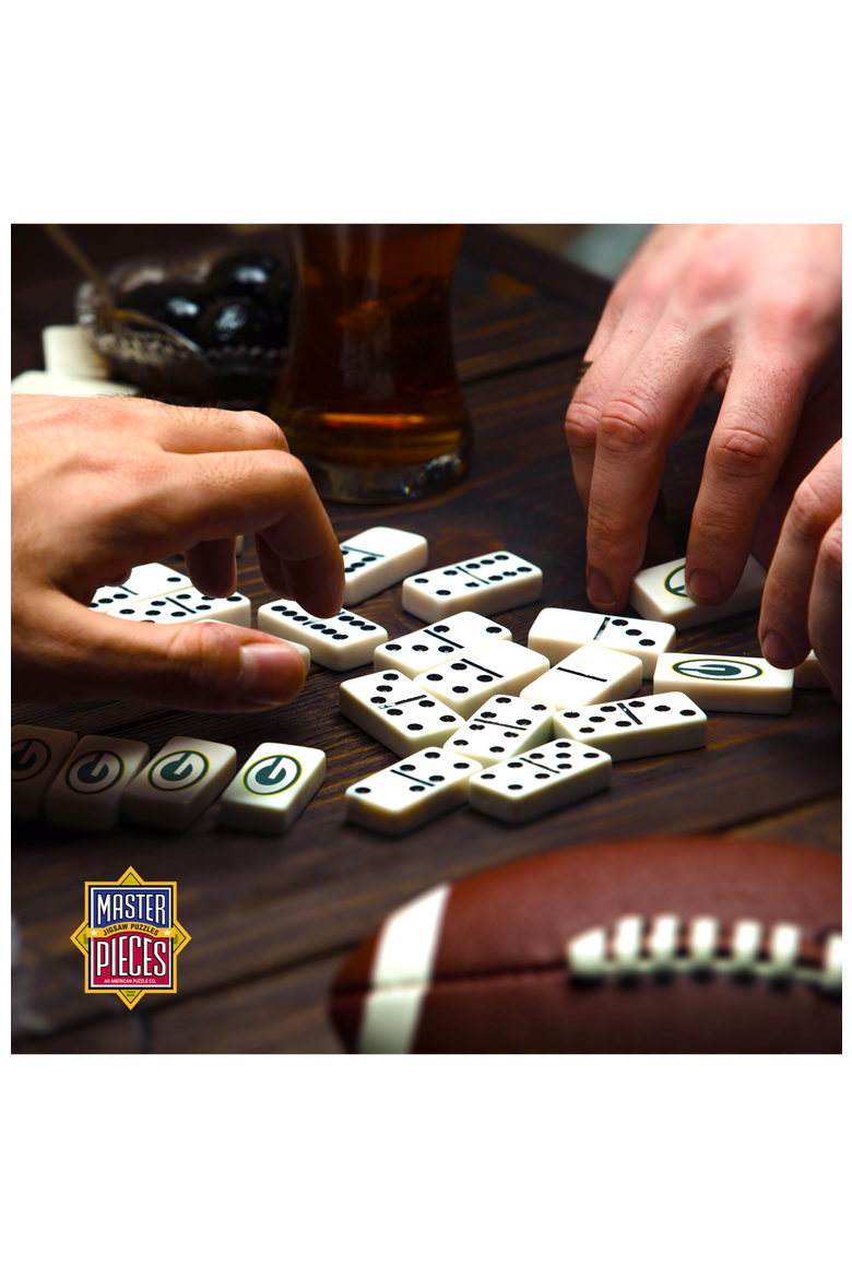 Green Bay Packers Dominoes, Alternate, color, Multicolor