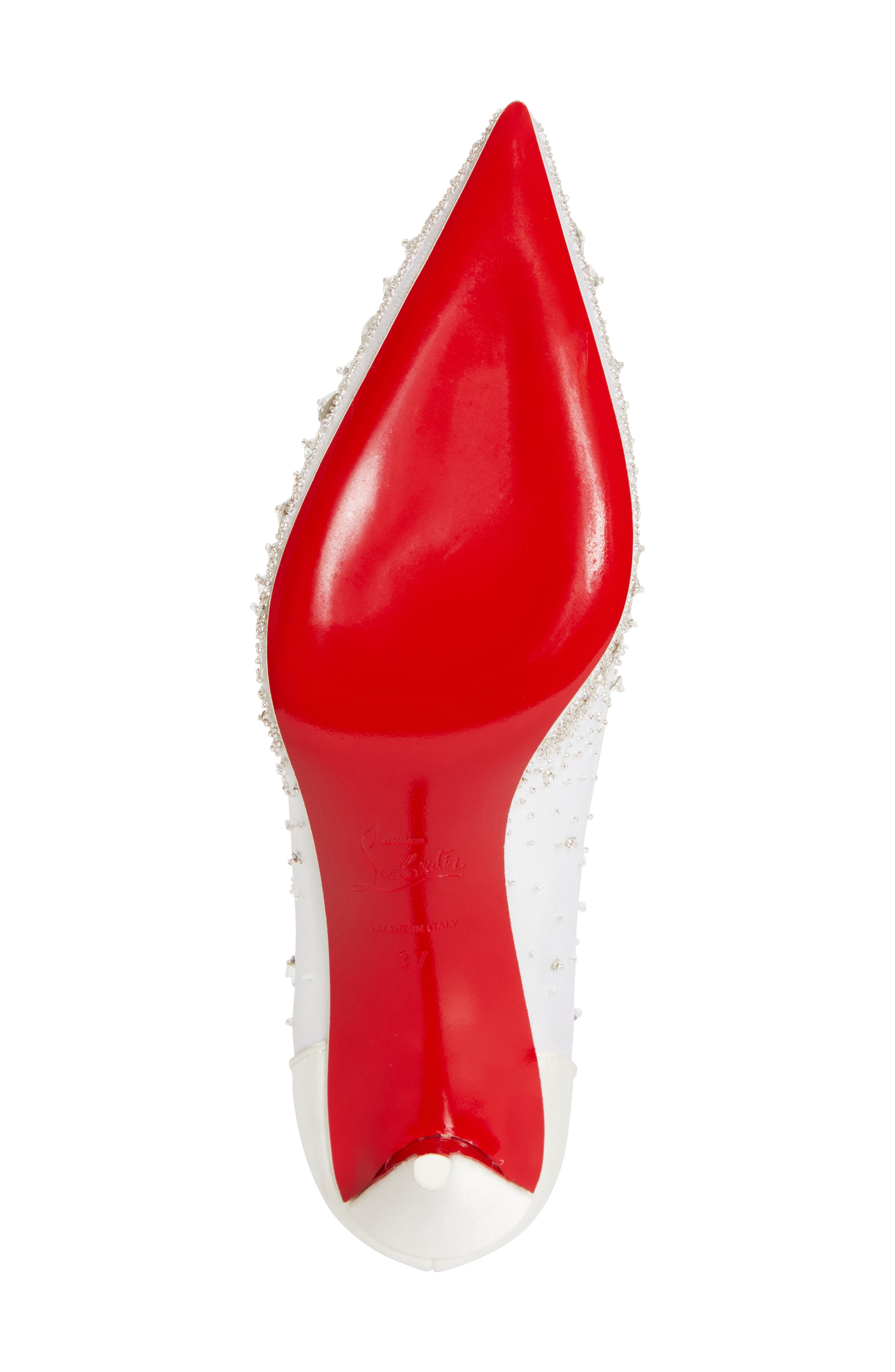 Christian louboutin/DEGRA crystal/パンプス Christian Louboutin | Degrastrass pvc 100 silver glitter pumps