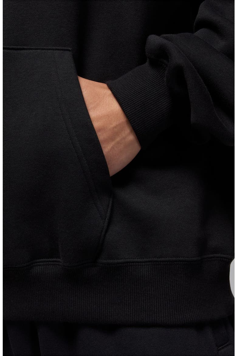 Brooklyn Oversize Stretch Hoodie, Alternate, color, BLACK/ GYM RED