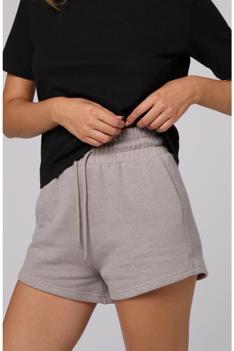 Hemp Essentials Fleece Shorts, Alternate, color, gray
