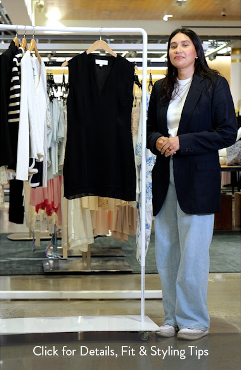 Katalia Plunge Neck Silk Minidress, sales video thumbnail