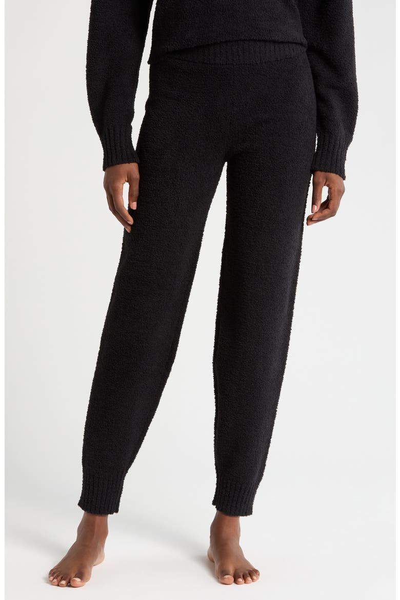 Darianna Fleece Lounge Pants, Main, color, BLACK