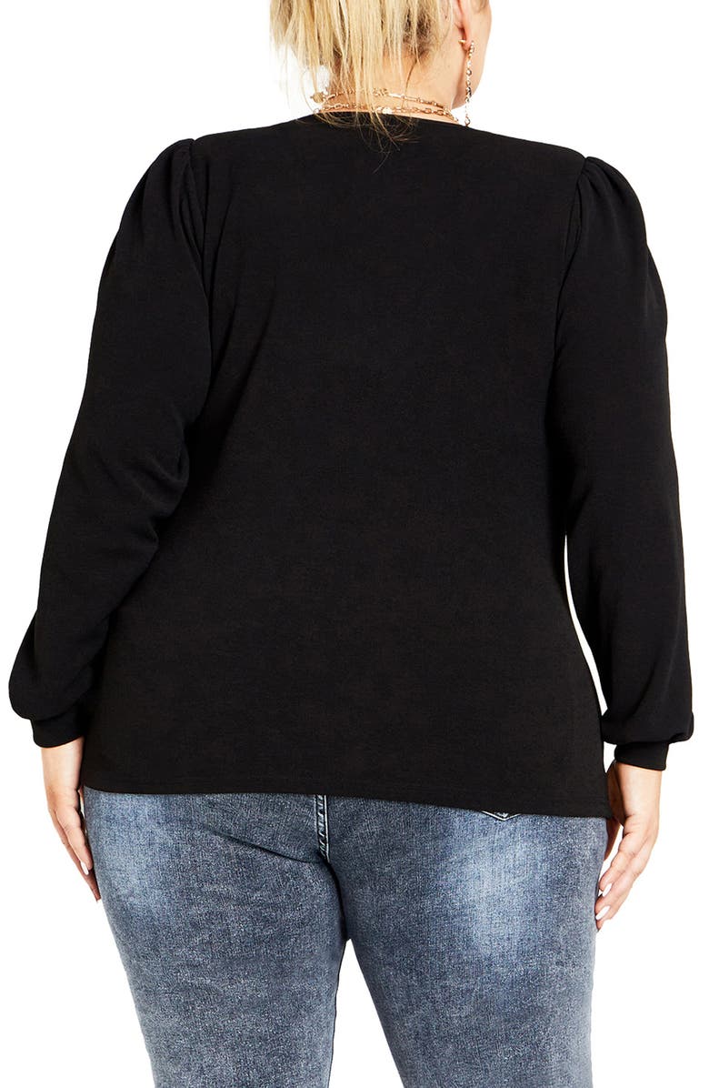 City Chic Quiero Long Sleeve Knit Top, Alternate, color, 