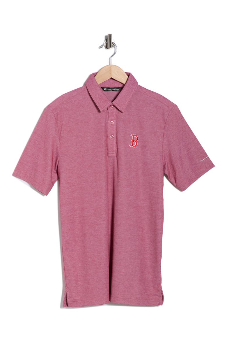 Playoff Pitch Polo, Main, color, HEATHER RED