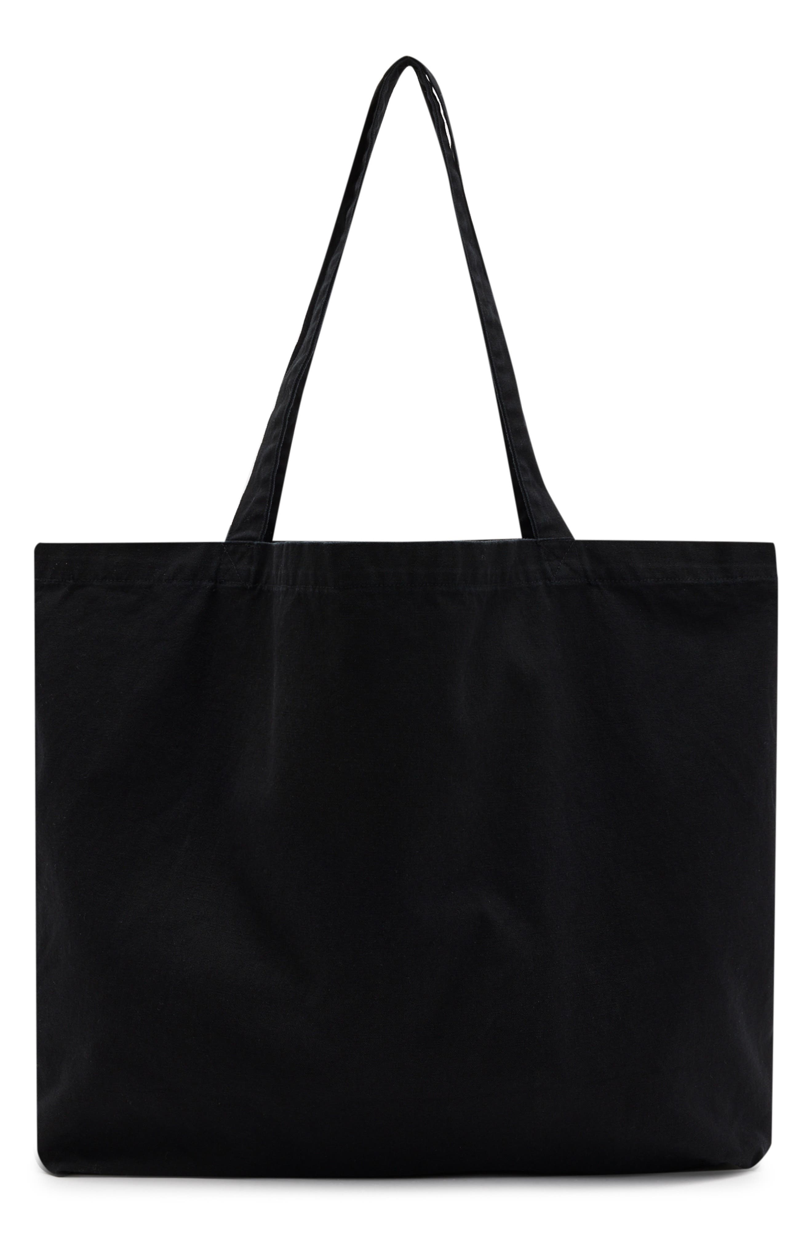 AllSaints Black Girls Smile Tote, Alternate, color, 