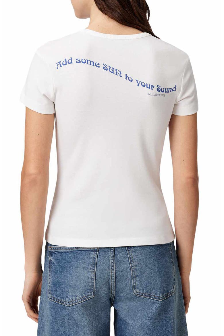 Spun Out Stevie Graphic Cotton Top, Alternate, color, CHALK WHITE