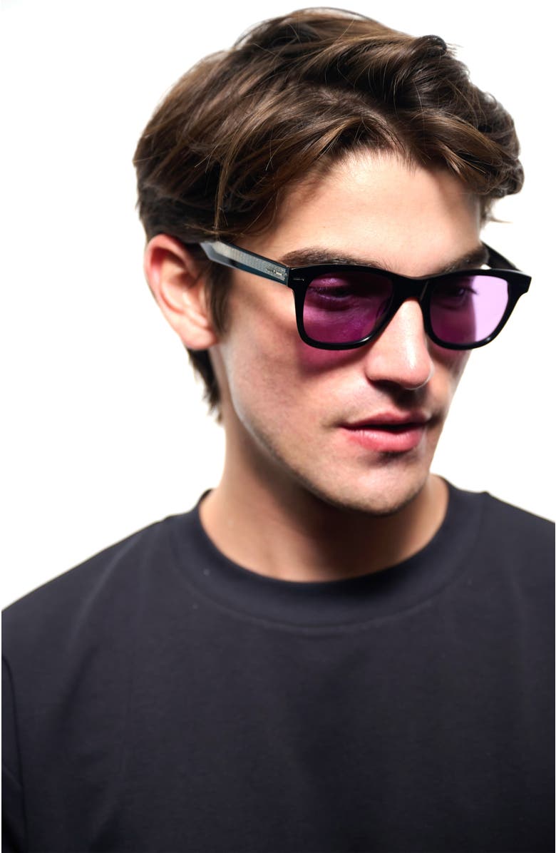 Italia Independent Azzurro Sunglasses, Alternate, color, Black