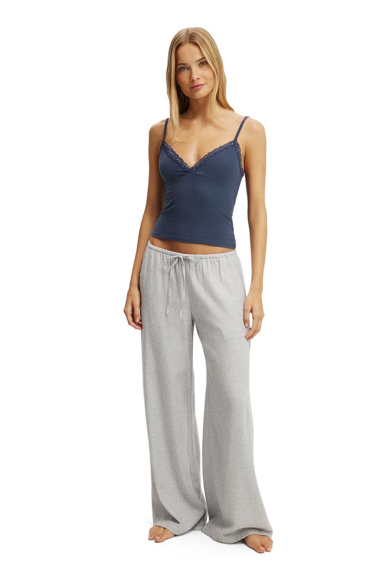 Women's Dreamy Soft Lace Triangle Cami, Alternate, color, Steely Blue