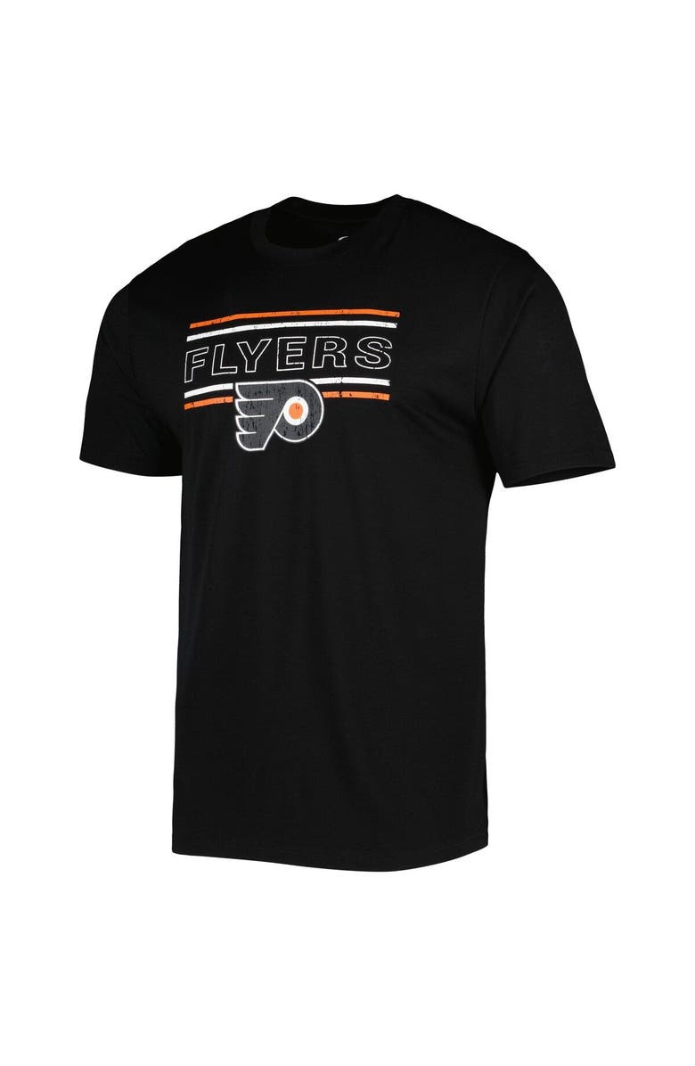 CONCEPTS SPORT Men's Concepts Sport Black/Orange Philadelphia Flyers Badge T-Shirt & Pants Sleep Set, Alternate, color, 