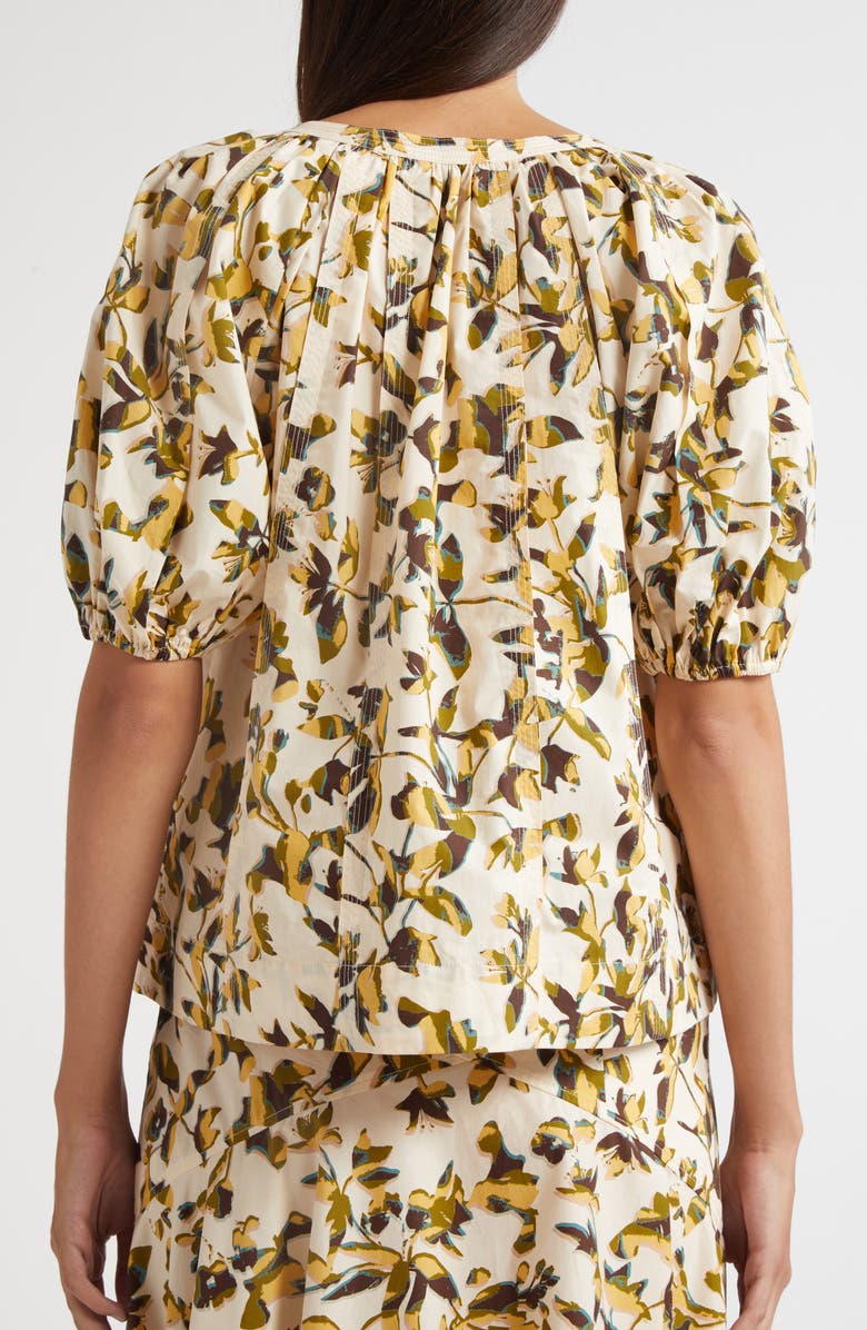 Ulla Johnson Tie Neck Puff Sleeve top, Alternate, color, Lucent