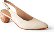 Huma Blanco Canela Slingback Pump