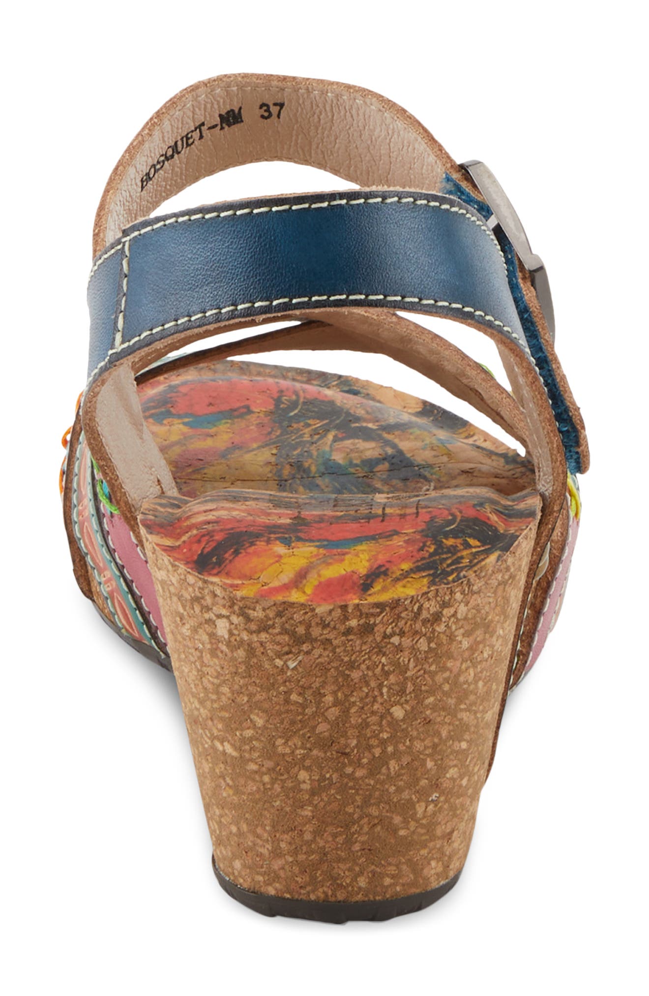 L'Artiste by Spring Step Bosquet Ankle Strap Platform Wedge Sandal, Alternate, color, 