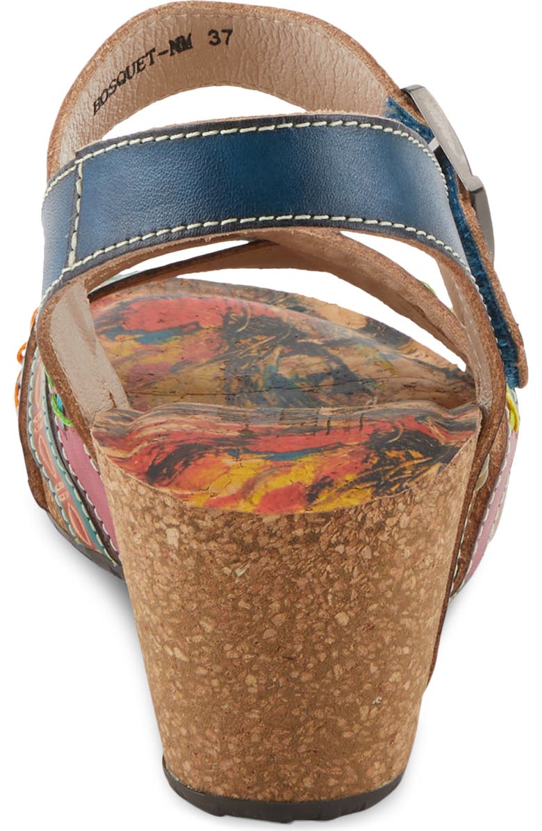 L'Artiste by Spring Step Bosquet Ankle Strap Platform Wedge Sandal, Alternate, color,