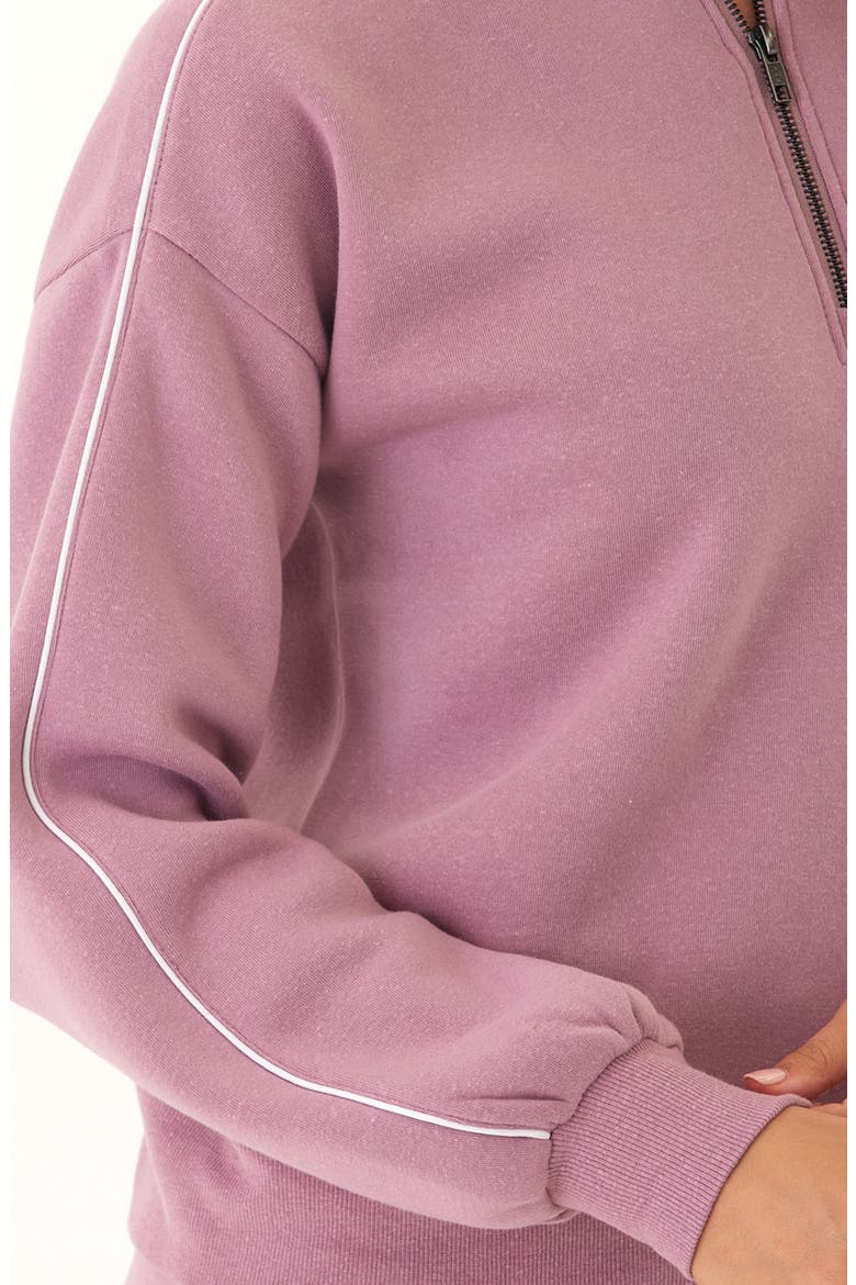 Constance Triblend Fleece Quarter Zip, Alternate, color, CHERRY BLOSSOM