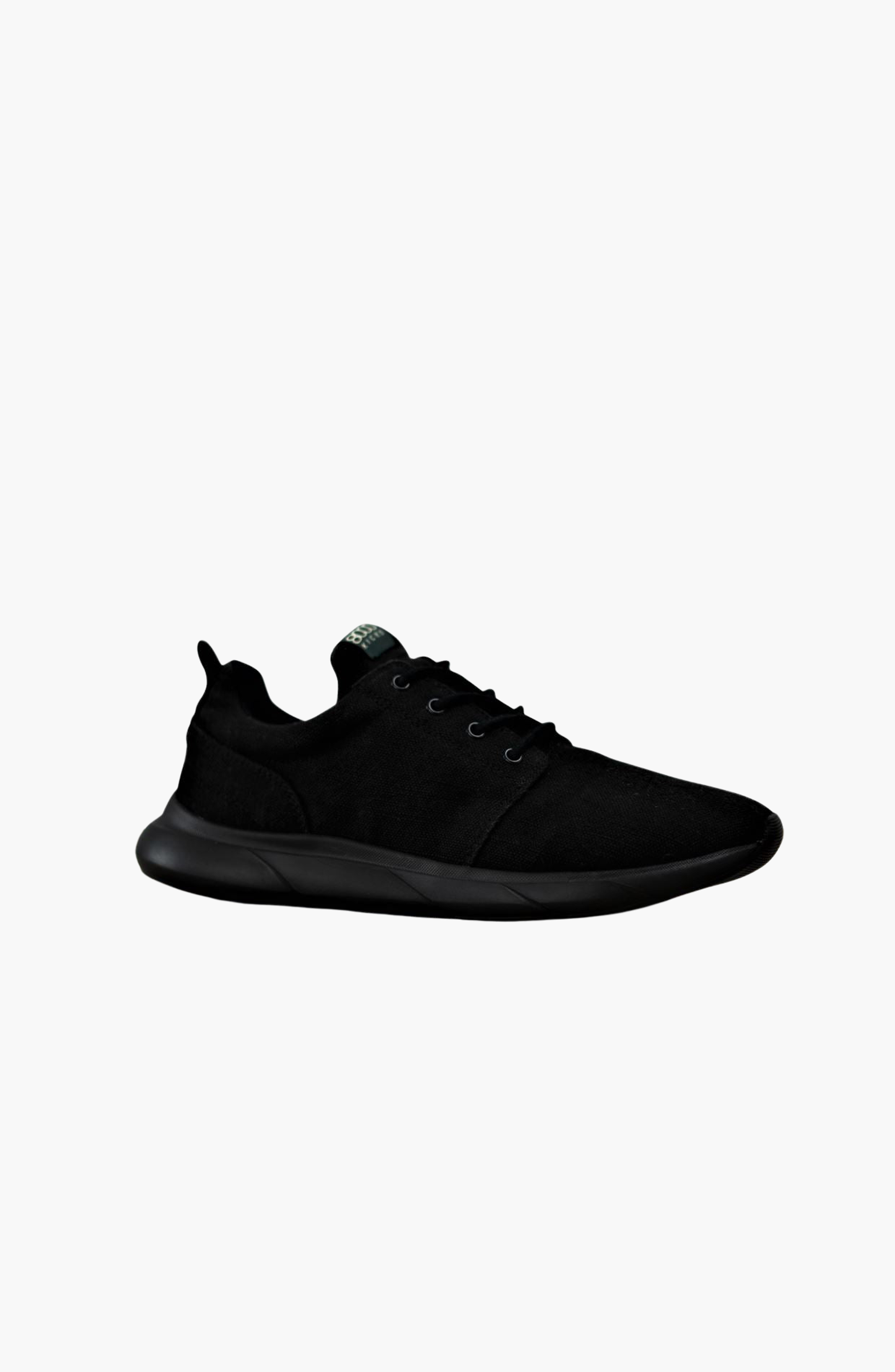 8000Kicks Explorer V2 Waterproof Hemp Sneakers in Full Black 