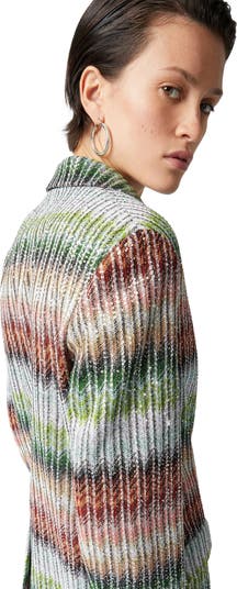 Missoni Dégradé Zig Zag Knit Blazer With Sequins | Nordstrom