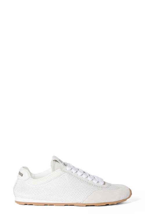 Shop Miu Miu Plume Mesh Low Top Sneaker