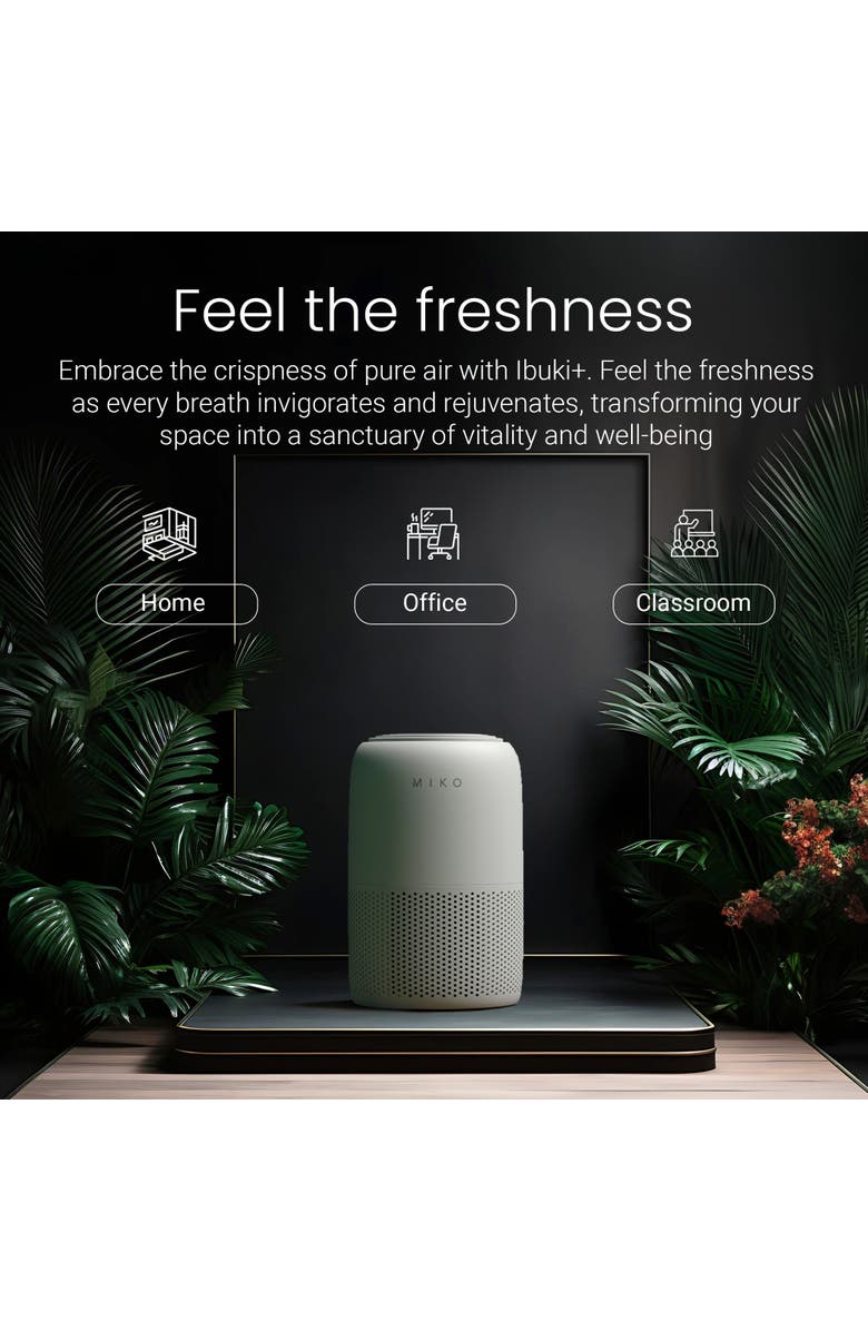 MIKO Hepa Air Purifier Up To 770 Sqft - Grey, Alternate, color, Grey