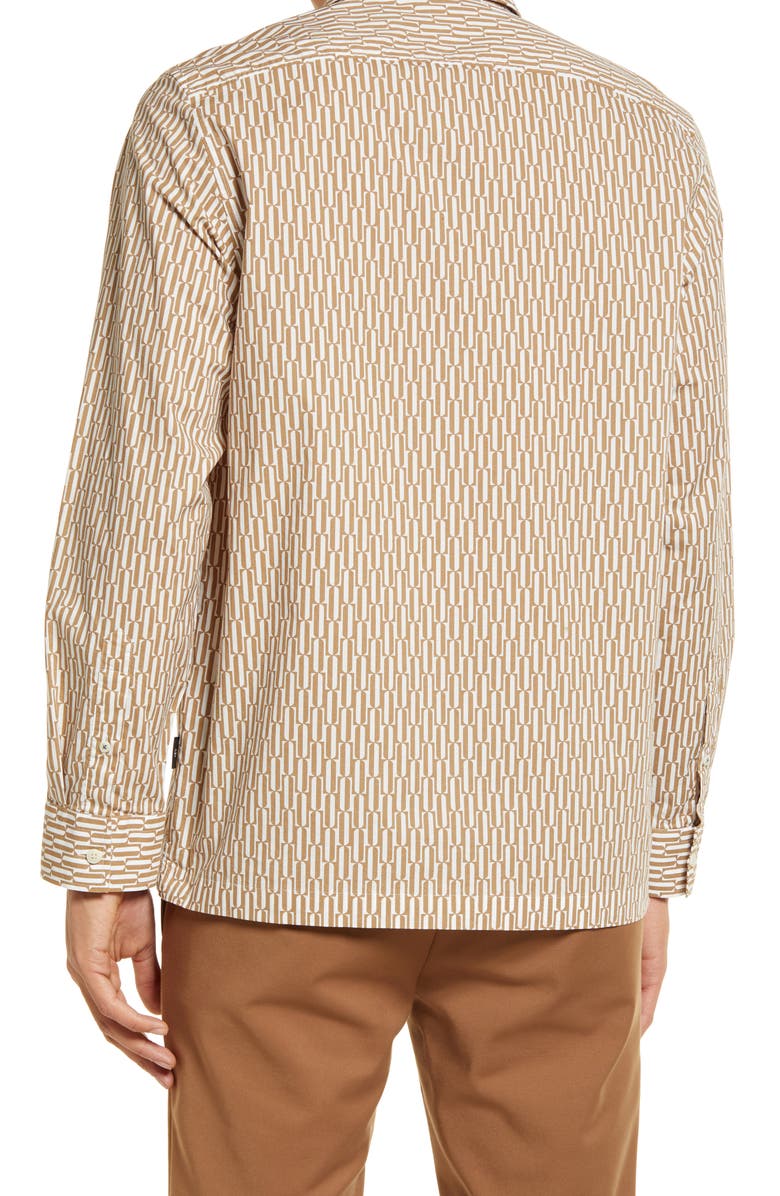 Ted Baker London Ruskin Long Sleeve Button-Up Cotton Shirt, Alternate, color, 