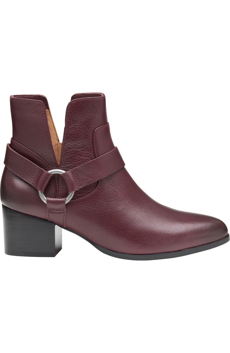 Johnston & Murphy Trista Harness Bootie, Alternate, color, Bordeaux Calfskin
