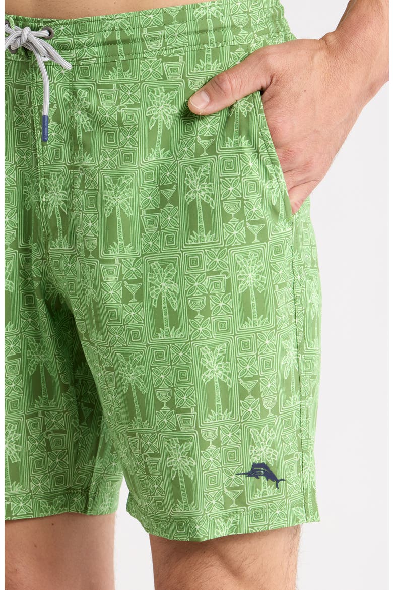 Baja Palm Tini 8-Inch UPF 30+ Swim Trunks, Alternate, color, ELM