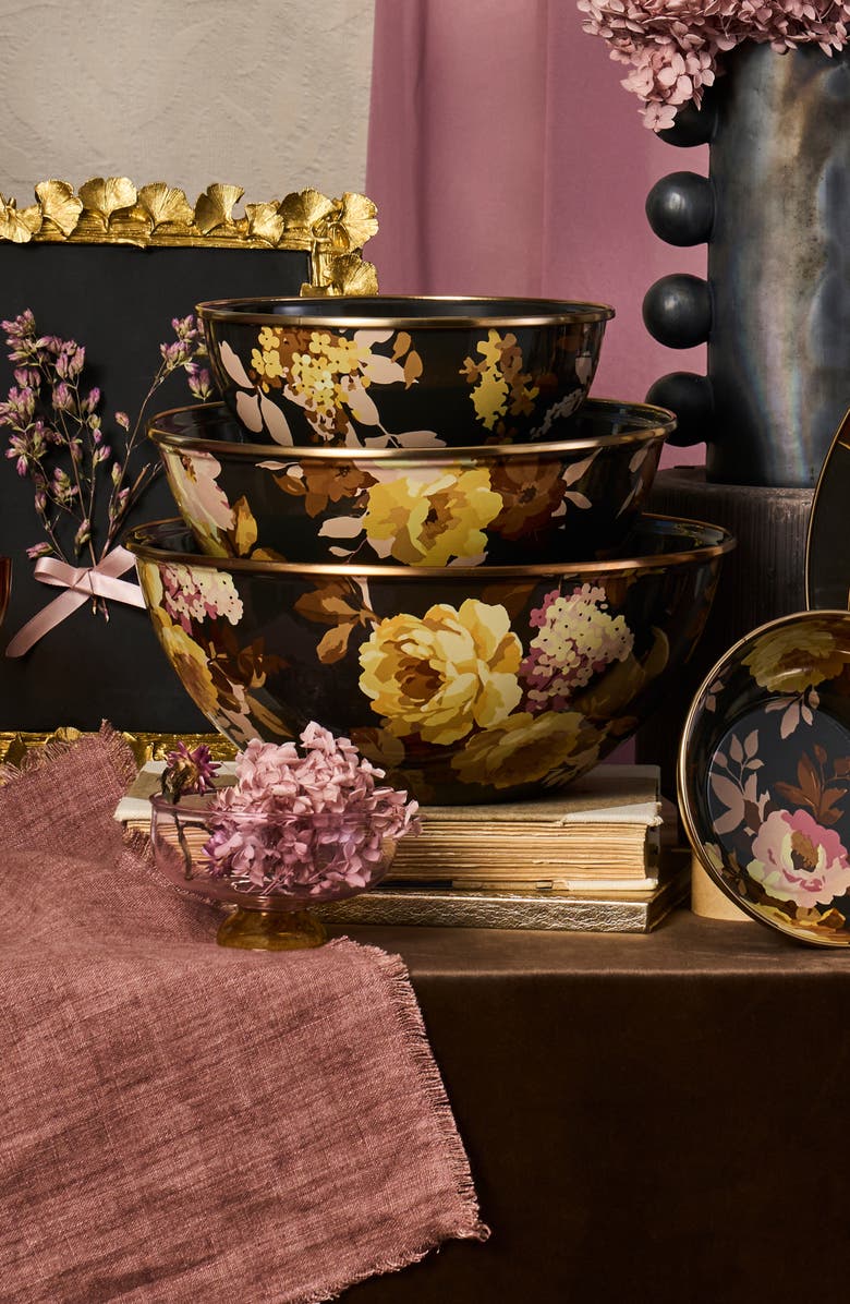 MACKENZIE CHILDS Wild Rose Large Everyday Bowl, Alternate, color, Brown