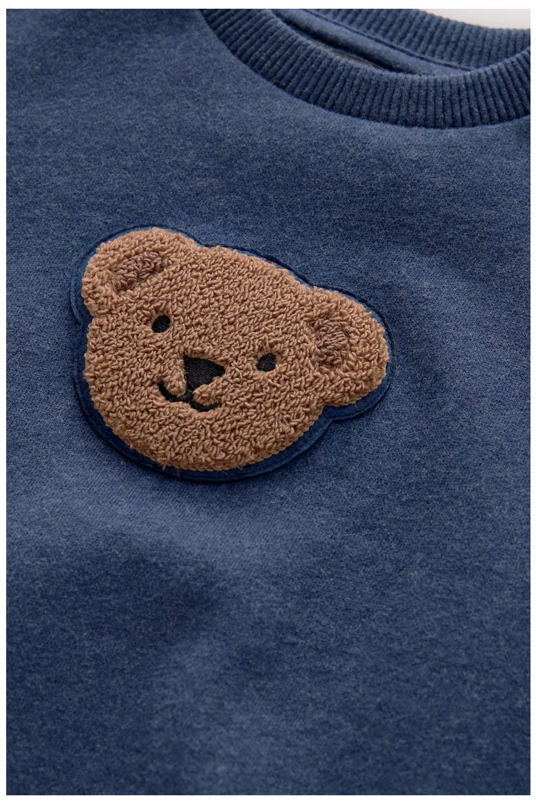 Kids' Bear Appliqué Sweatshirt, Alternate, color, BLUE