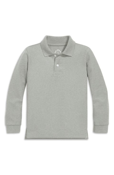 Kids' Long Sleeve Piqué Polo