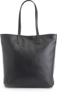 ROYCE New York Tall Leather Tote with Wristlet