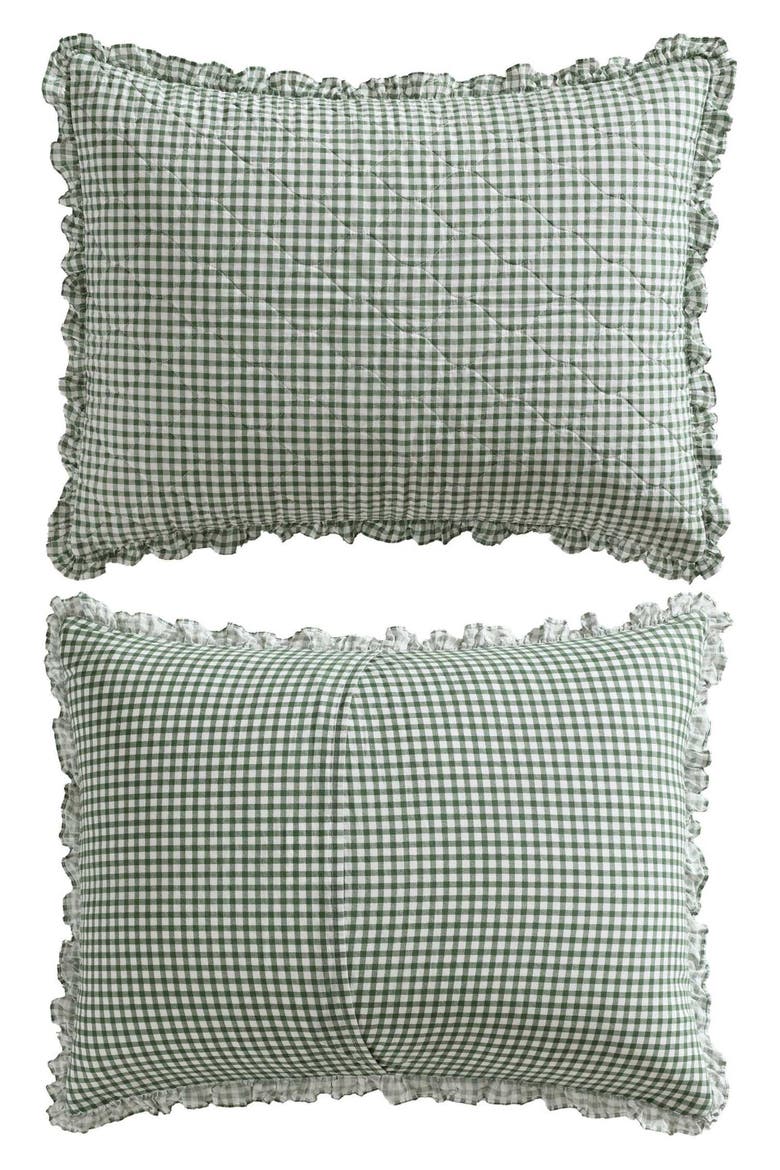 Bedford Quilt & Sham Set, Alternate, color, DARK GREEN