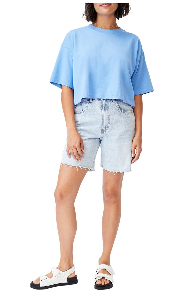 Cotton On Cropped Boyfriend T-Shirt, Alternate, color, 