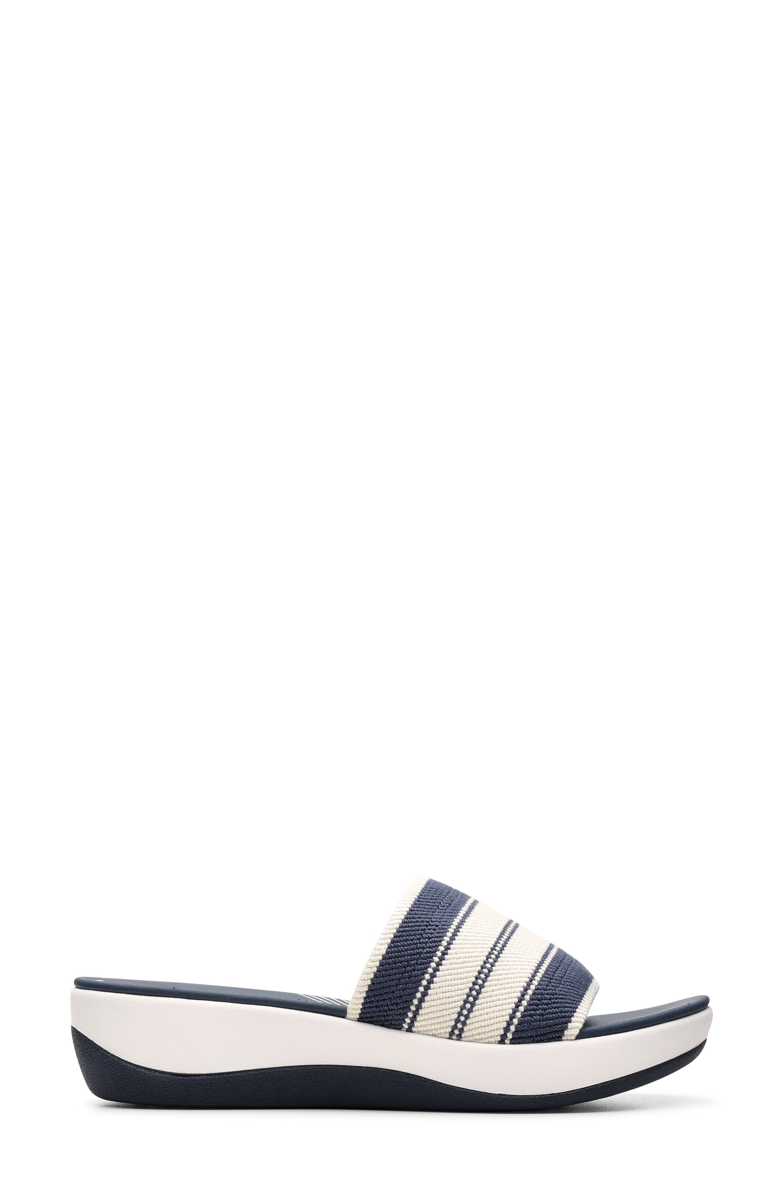 Arla Hollis Wedge Sandal, Alternate, color, NAVY COMBO