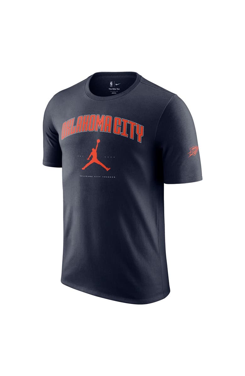 Jordan Brand Unisex Jordan Brand Navy Oklahoma City Thunder Essential Cities T-Shirt, Alternate, color, 