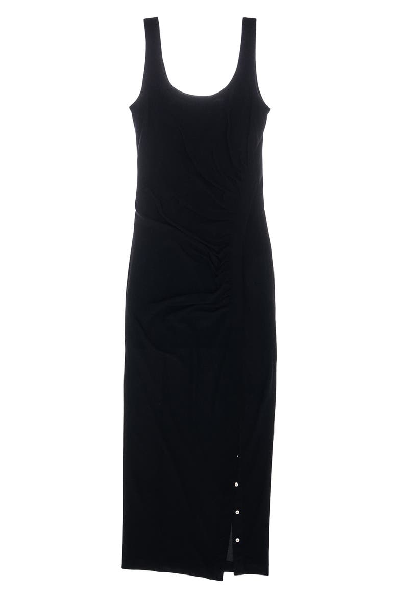 Side Slit Midi Tank Dress, Alternate, color, BASALT BLACK