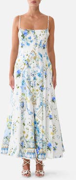 Camilla Corset Dress With Long Flared Skirt