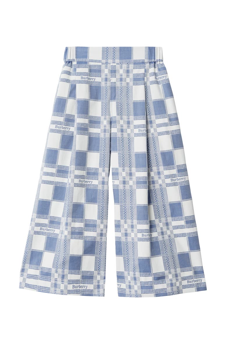 Burberry Check Cotton Trousers, Main, color,