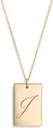 Set & Stones Stella Initial Pendant Necklace