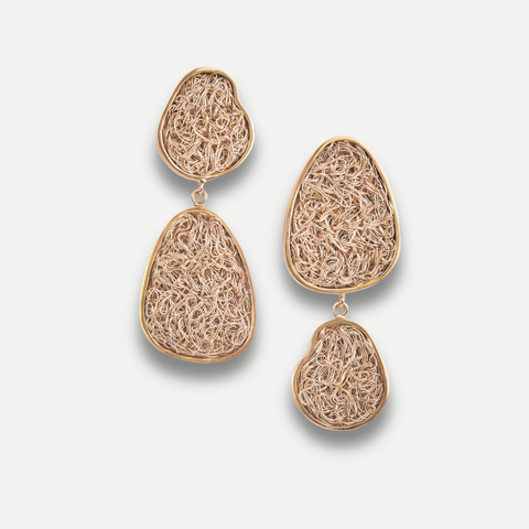 Ancestral Asymmetrical Drop Earrings