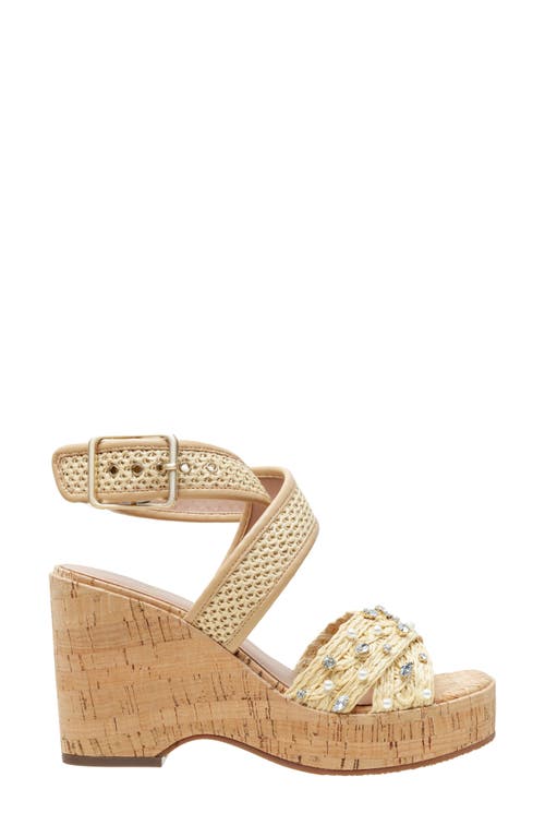 Linea Paolo Varena Platform Wedge Sandal In Natural