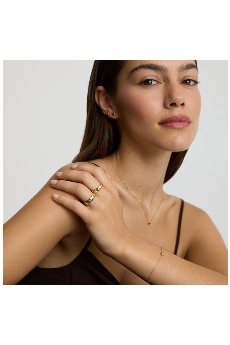 Mini Hearts Stacking Ring, Alternate, color, GOLD