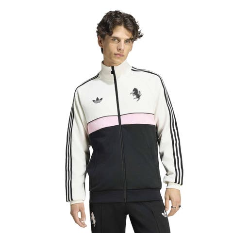 Men's adidas Originals  Cream Juventus OG 2.0 Icon Full-Zip Track Jacket
