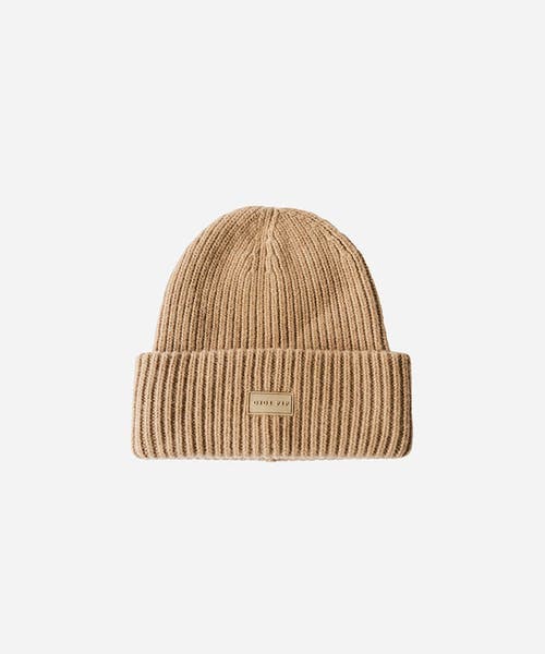 Gigi Pip Gigi Merino Wool Chunky Ribbed Beanie In Brown