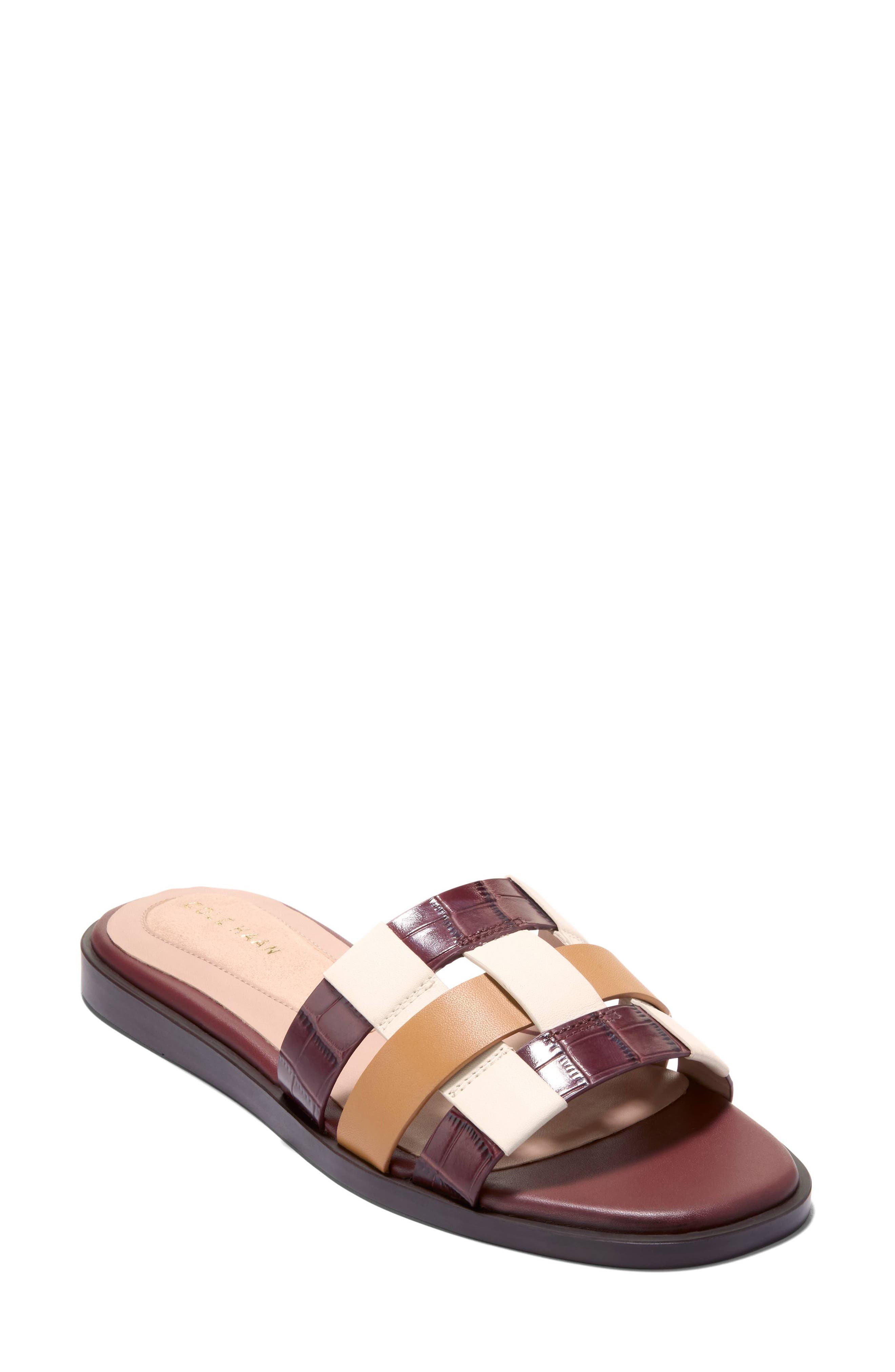  Mahogany Croc Print/ Biscuit