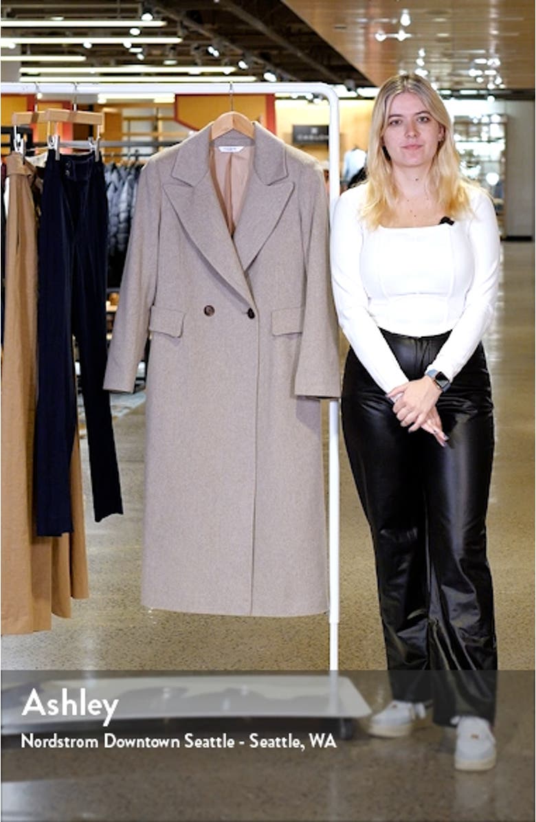 Single Breasted Wool Blend Coat, sales video thumbnail